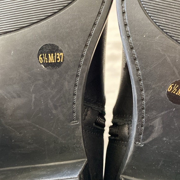 Sole Society Karissa ankle boots, Black leather. Square toe. size 7.5 like new - Picture 9 of 11